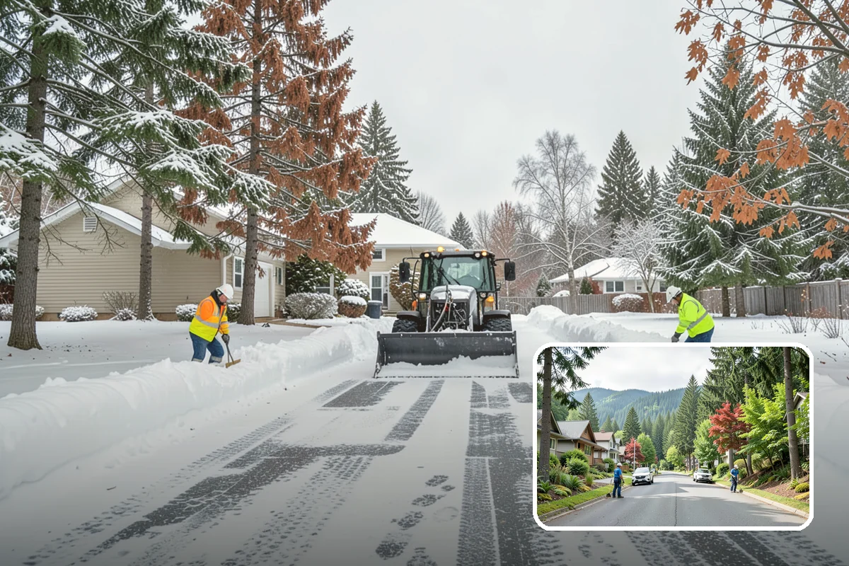 Brine Application in Darrington, Snohomish County, WA - Stops ice from bonding before it forms, cutting down later scraping