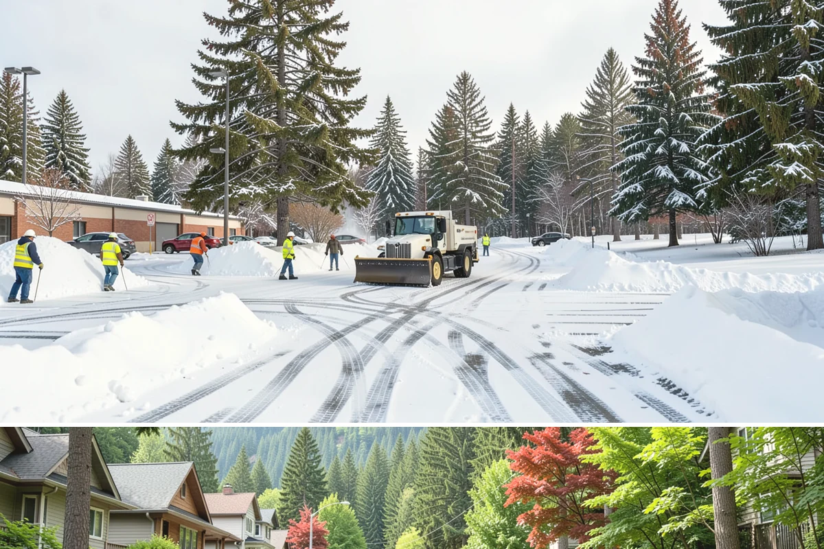 Brine Application in Darrington, Snohomish County, WA - Brine pretreatment is applied ahead of forecast frost and freezing-rain events throughout the November-to-February window.