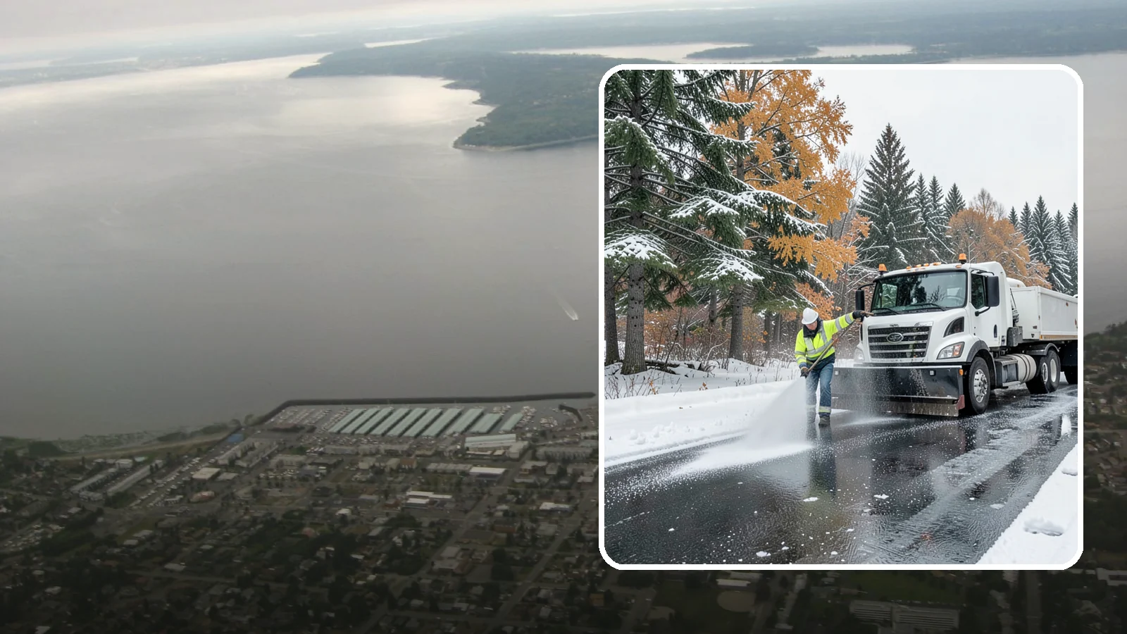 Brine Application in Des Moines, King County, WA - Brine application lays down a liquid salt solution that stops ice from bonding to pavement before a storm arrives.