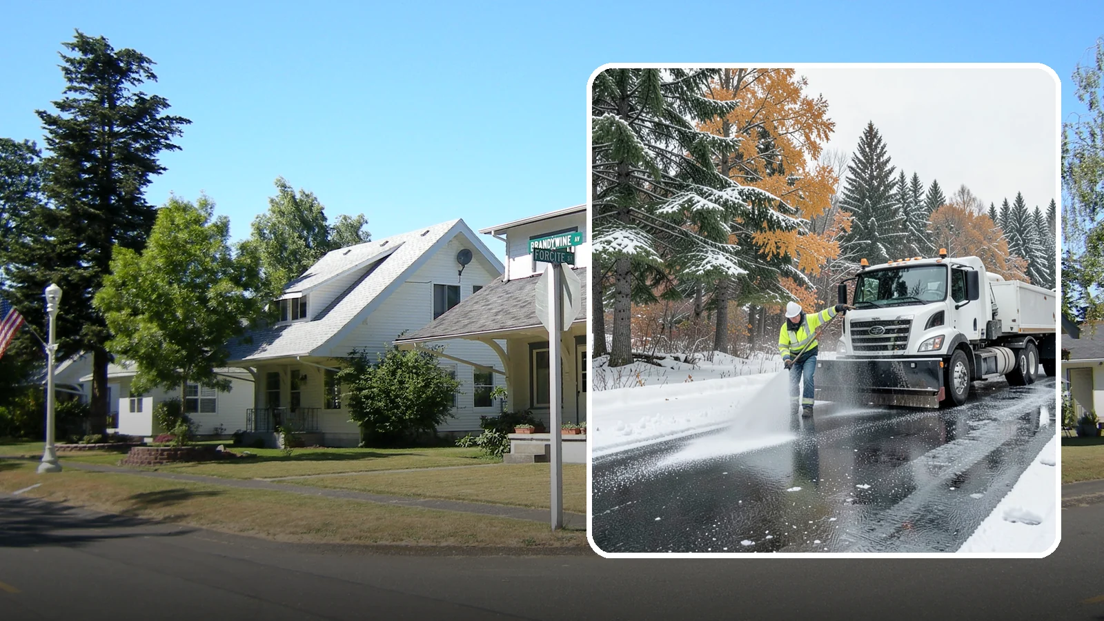 Brine Application in DuPont, Pierce County, WA - Brine application lays down a liquid salt solution that stops ice from bonding to pavement before a storm arrives.