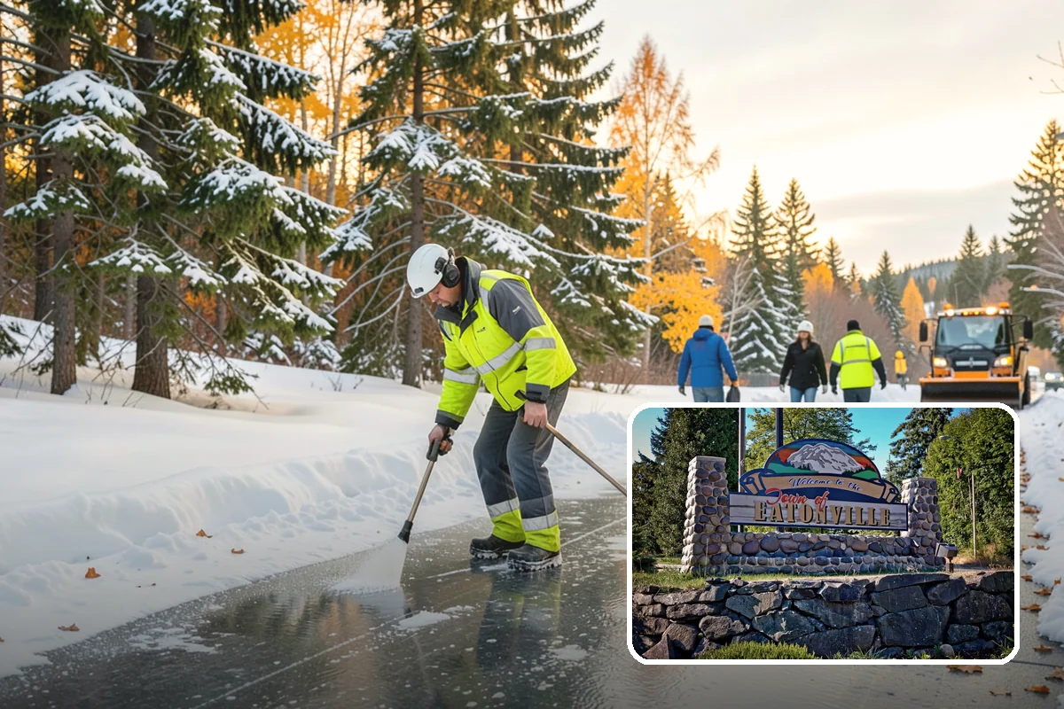 Brine Application in Eatonville, Pierce County, WA - Stops ice from bonding before it forms, cutting down later scraping