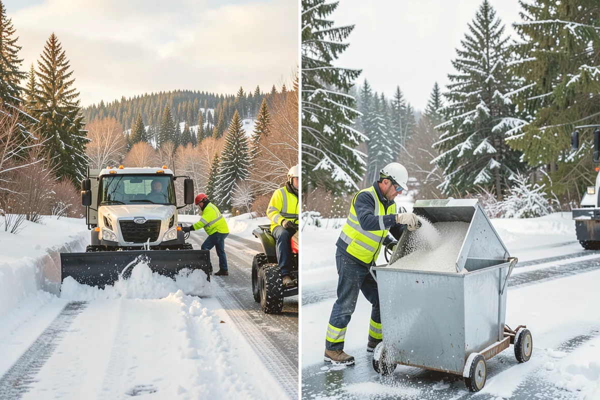 Brine Application in Eatonville, Pierce County, WA - Track the forecast to time application ahead of freezing weather