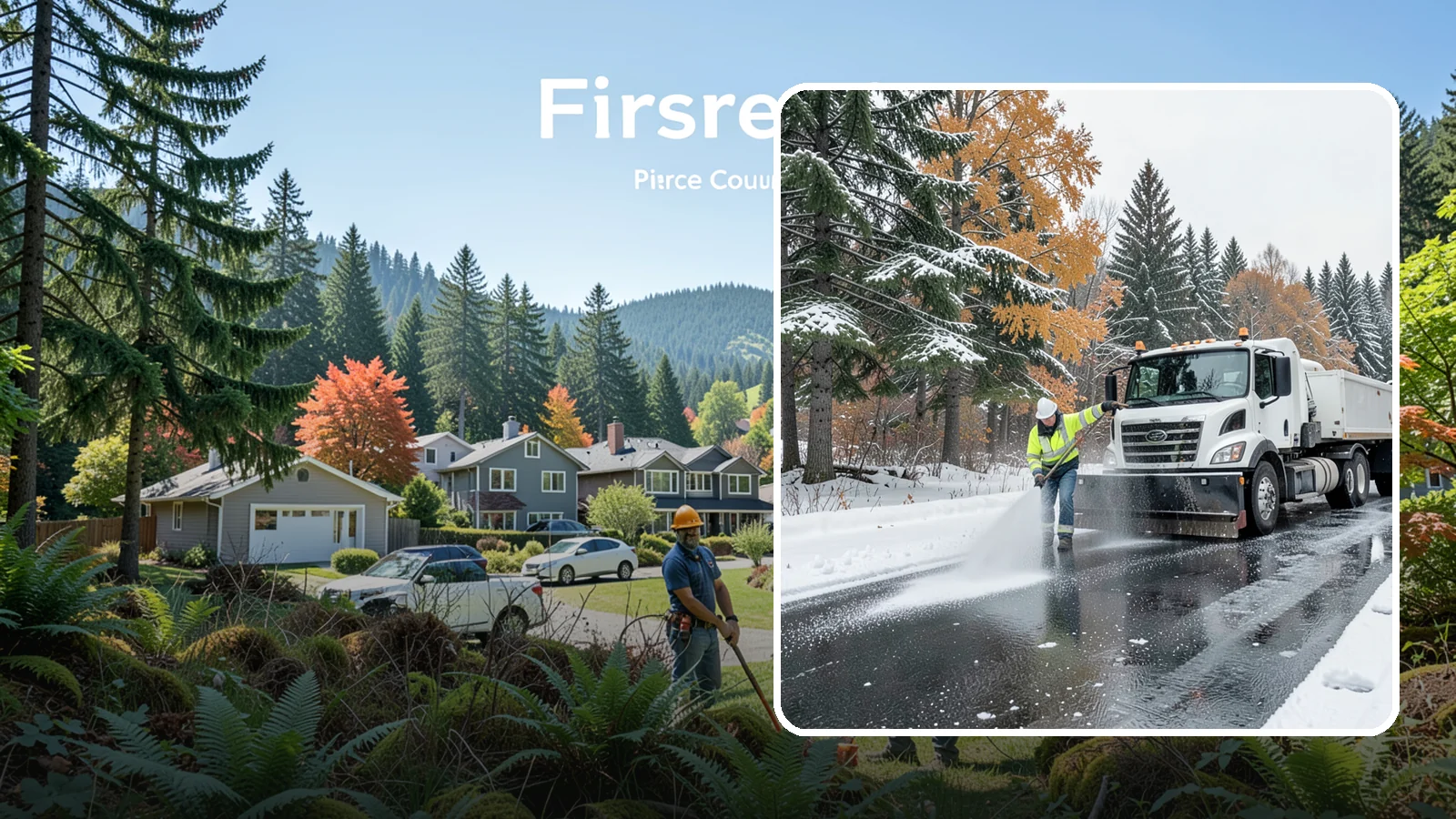 Brine Application in Fircrest, Pierce County, WA - Brine application lays down a liquid salt solution that stops ice from bonding to pavement before a storm arrives.