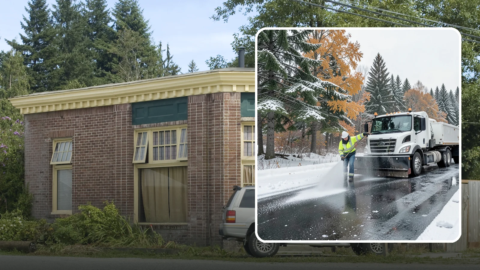 Brine Application in Hamilton, Skagit County, WA - Brine application lays down a liquid salt solution that stops ice from bonding to pavement before a storm arrives.