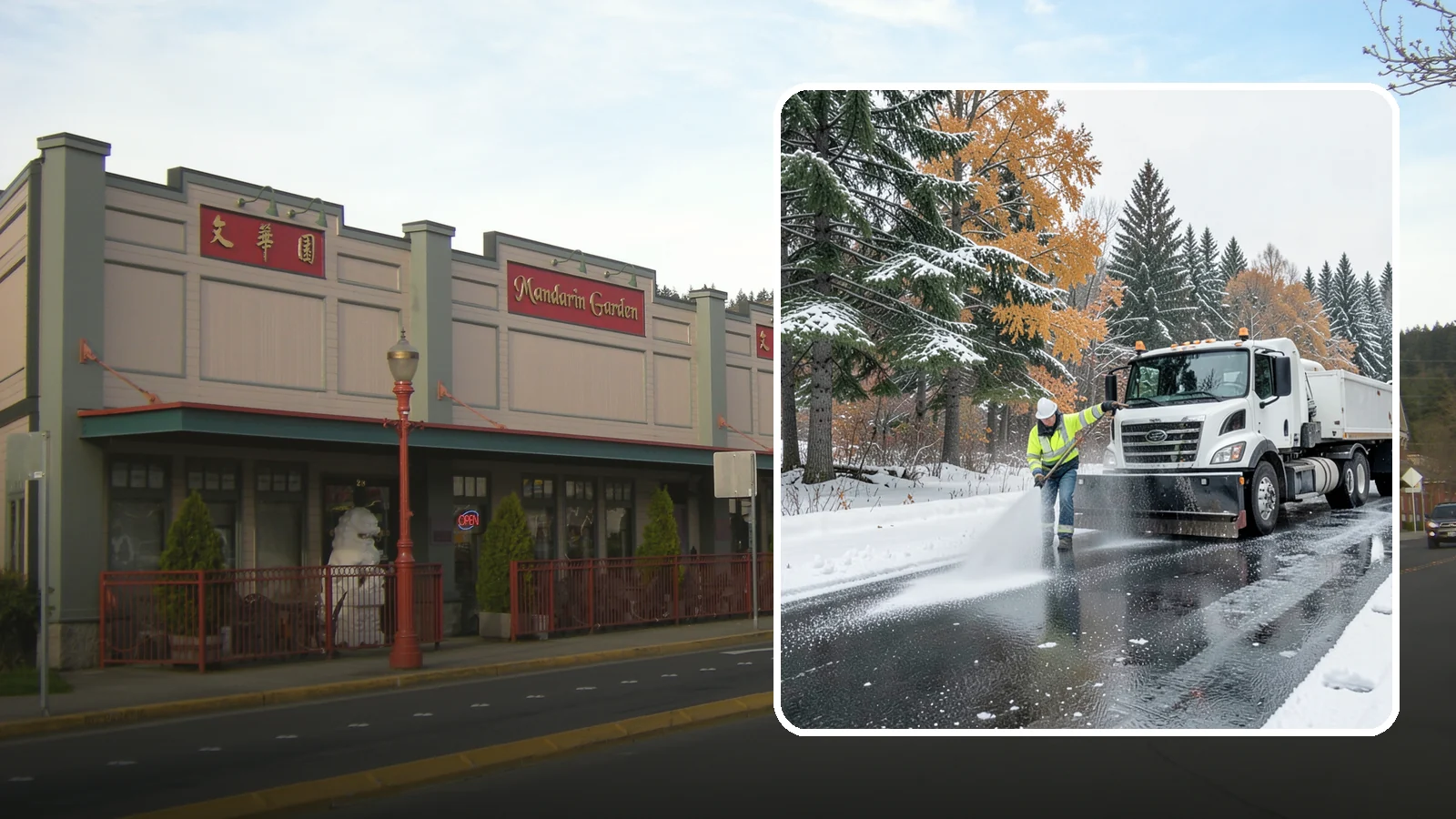 Brine Application in Issaquah, King County, WA - Brine application lays down a liquid salt solution that stops ice from bonding to pavement before a storm arrives.