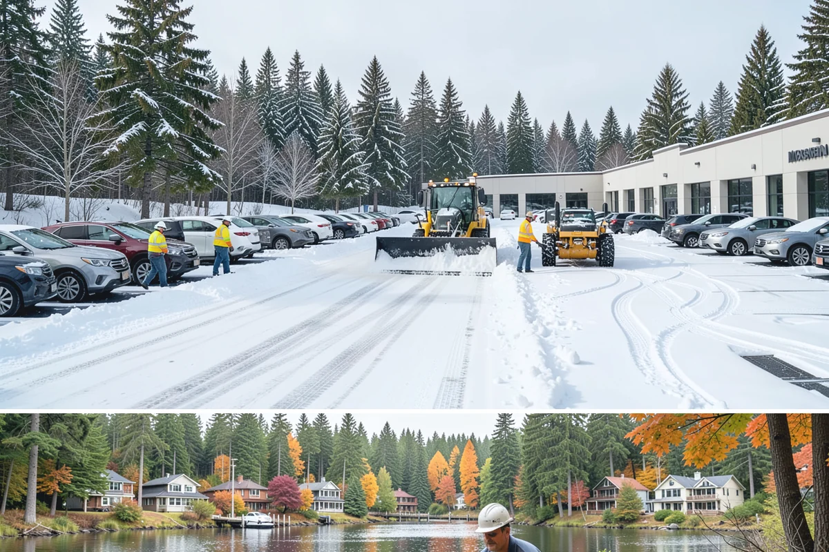 Brine Application in La Conner, Skagit County, WA - Brine pretreatment is applied ahead of forecast frost and freezing-rain events throughout the November-to-February window.