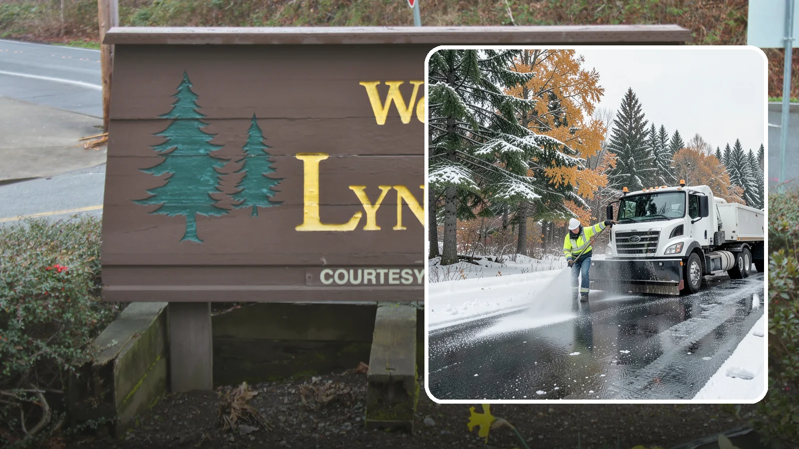 Brine Application in Lynnwood, Snohomish County, WA - Brine application lays down a liquid salt solution that stops ice from bonding to pavement before a storm arrives.