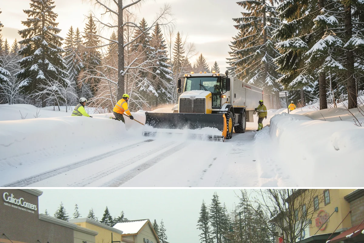 Brine Application in Mill Creek, Snohomish County, WA - Brine pretreatment is applied ahead of forecast frost and freezing-rain events throughout the November-to-February window.