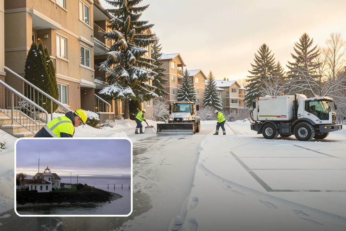 Brine Application in Mukilteo, Snohomish County, WA - Stops ice from bonding before it forms, cutting down later scraping