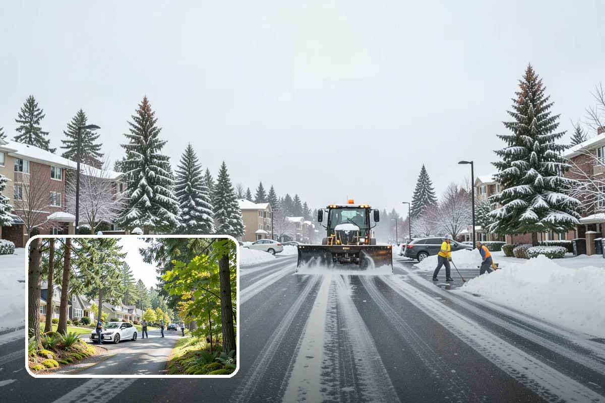 Brine Application in Normandy Park, King County, WA - Stops ice from bonding before it forms, cutting down later scraping