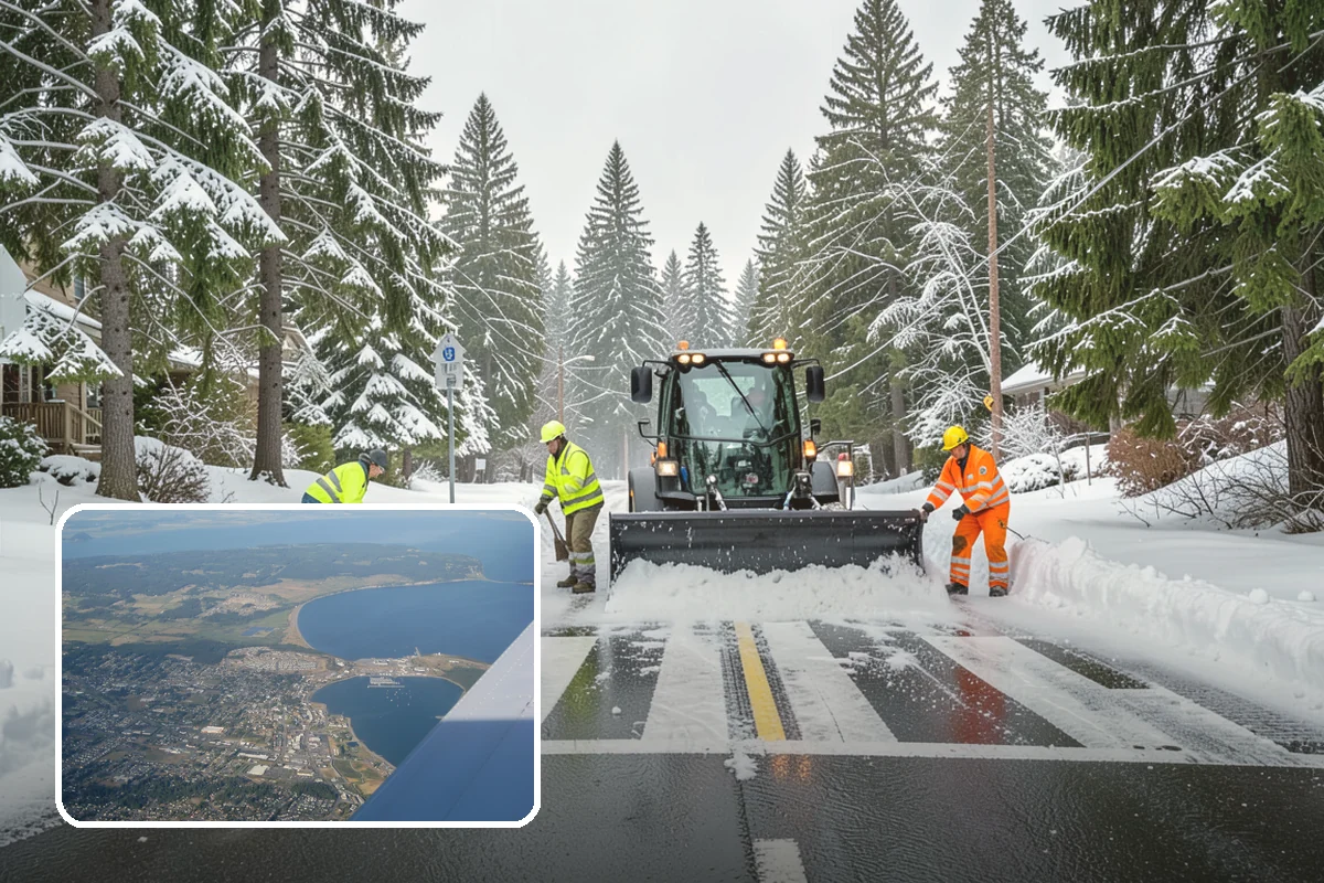 Brine Application in Oak Harbor, Island County, WA - Stops ice from bonding before it forms, cutting down later scraping