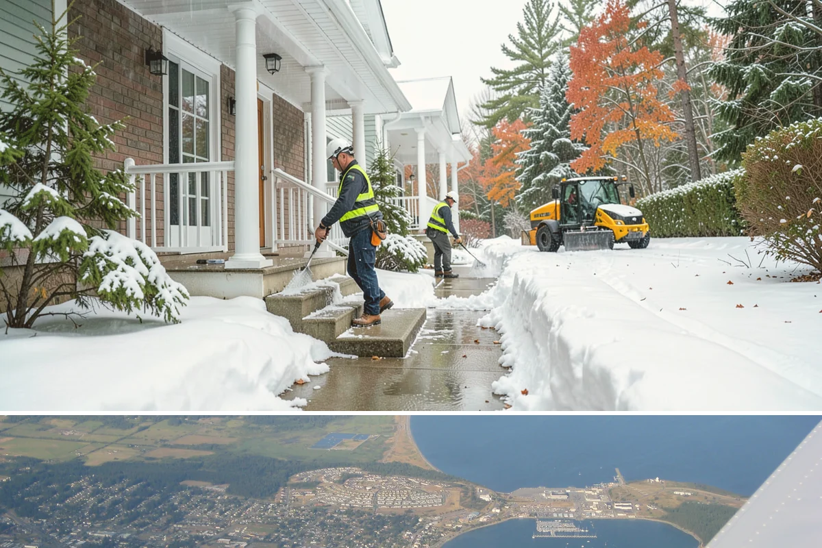 Brine Application in Oak Harbor, Island County, WA - Brine pretreatment is applied ahead of forecast frost and freezing-rain events throughout the November-to-February window.
