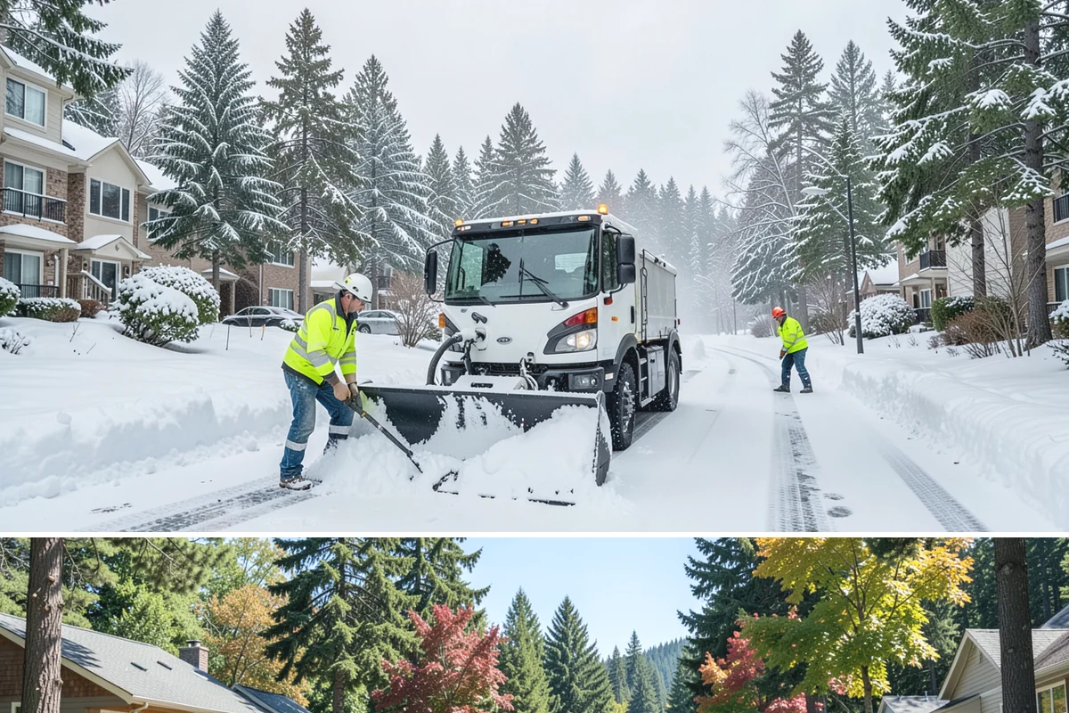 Brine Application in Orting, Pierce County, WA - Brine pretreatment is applied ahead of forecast frost and freezing-rain events throughout the November-to-February window.