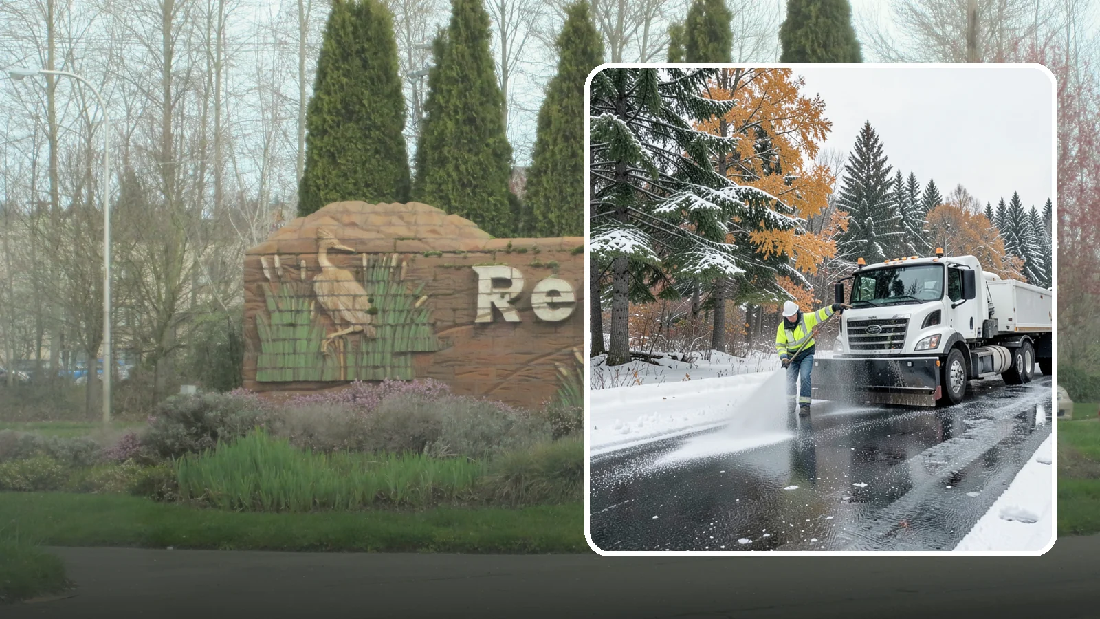 Brine Application in Renton, King County, WA - Brine application lays down a liquid salt solution that stops ice from bonding to pavement before a storm arrives.