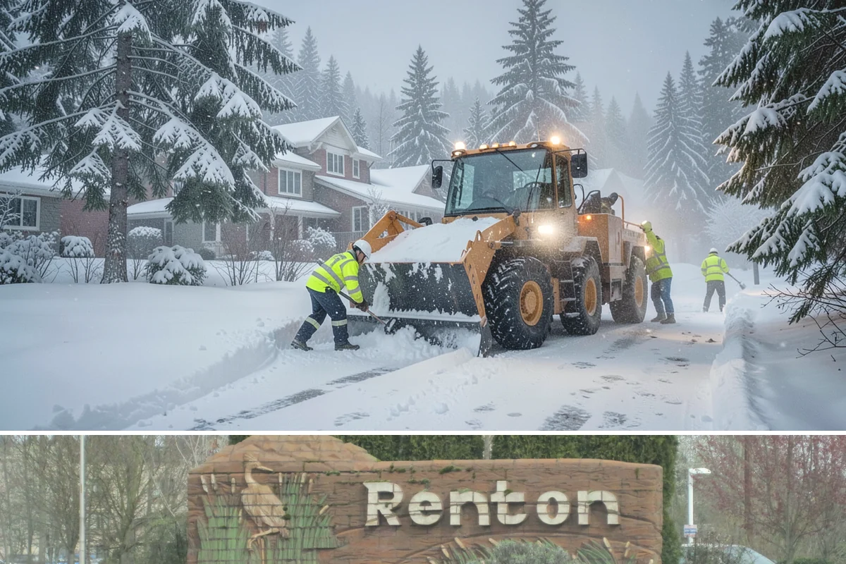 Brine Application in Renton, King County, WA - Brine pretreatment is applied ahead of forecast frost and freezing-rain events throughout the November-to-February window.