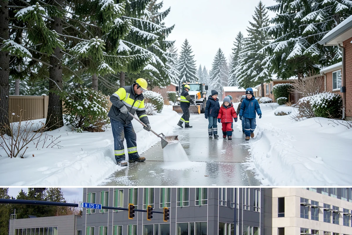 Brine Application in Shoreline, King County, WA - Brine pretreatment is applied ahead of forecast frost and freezing-rain events throughout the November-to-February window.