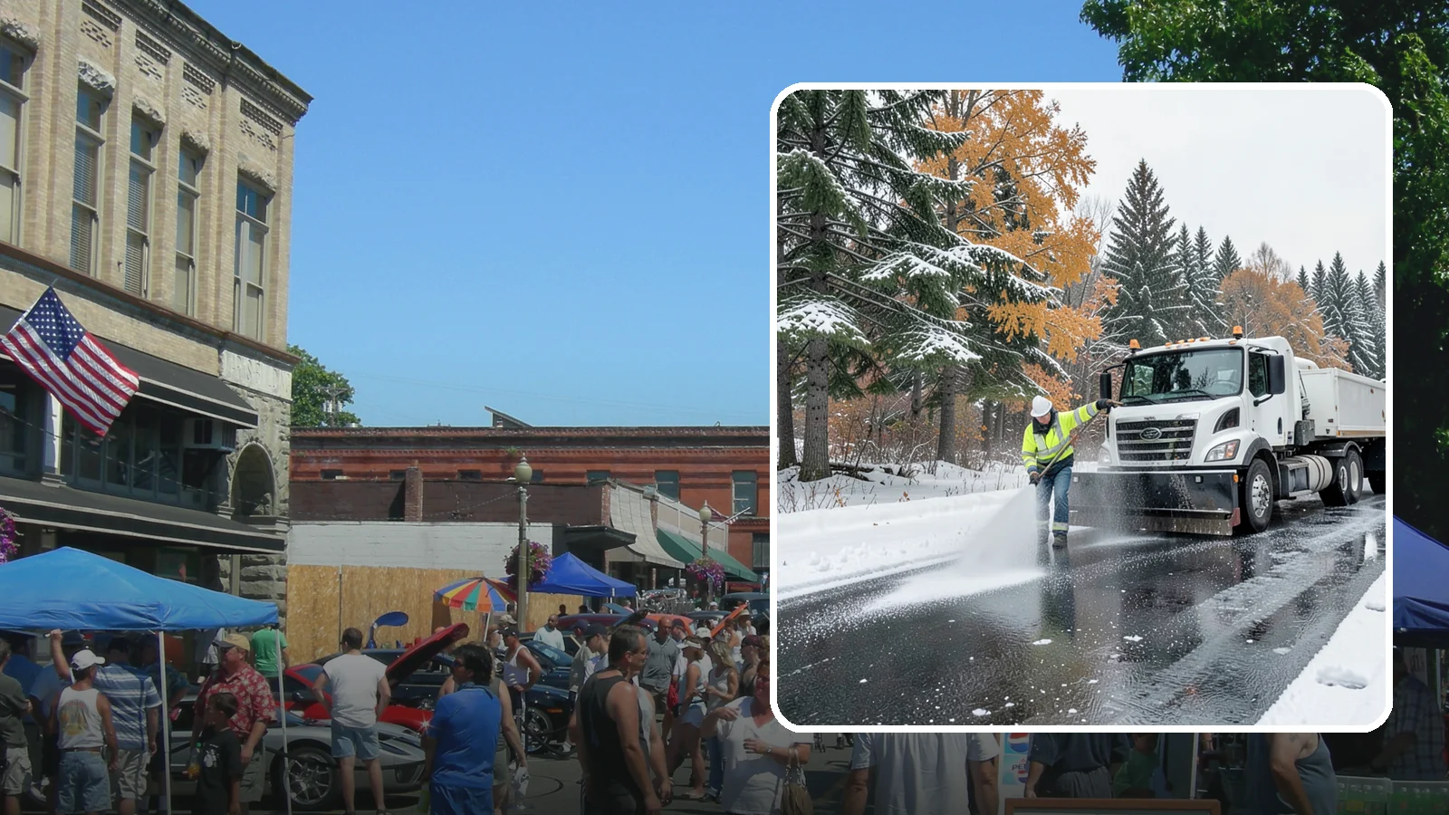 Brine Application in Snohomish, Snohomish County, WA - Brine application lays down a liquid salt solution that stops ice from bonding to pavement before a storm arrives.