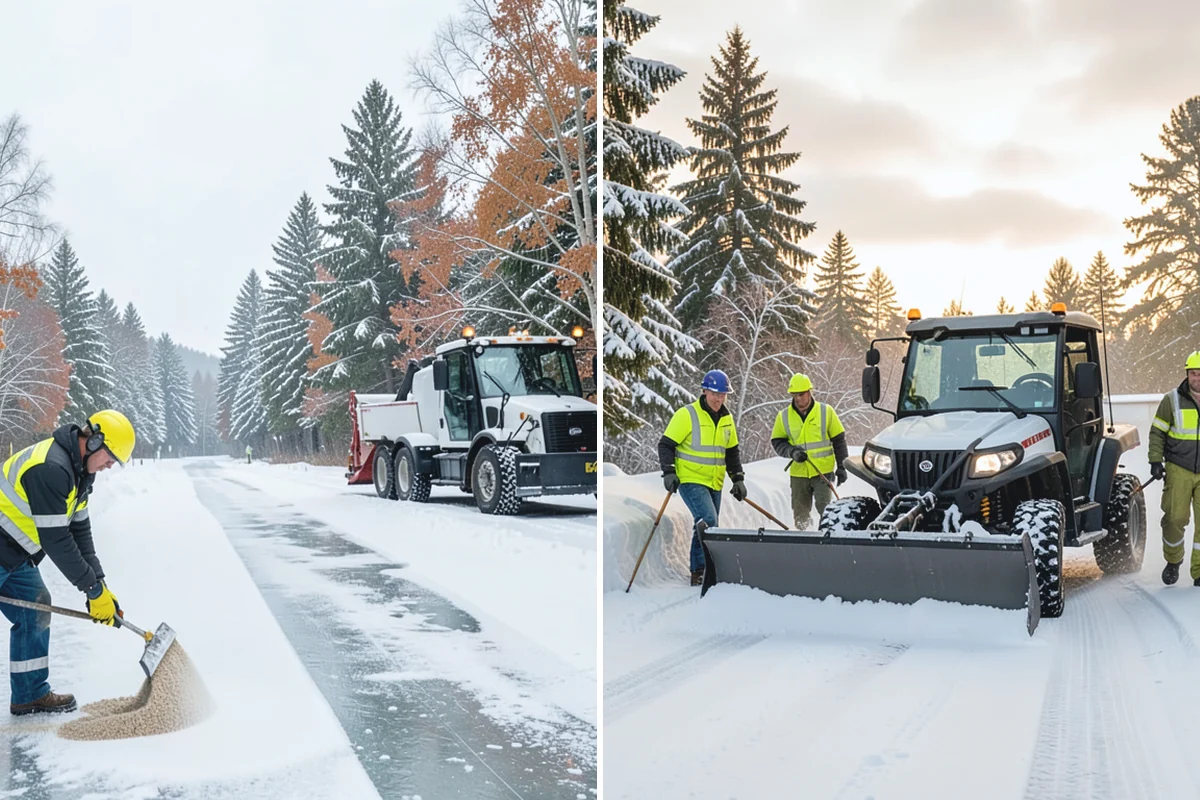 Brine Application in Sumner, Pierce County, WA - Track the forecast to time application ahead of freezing weather