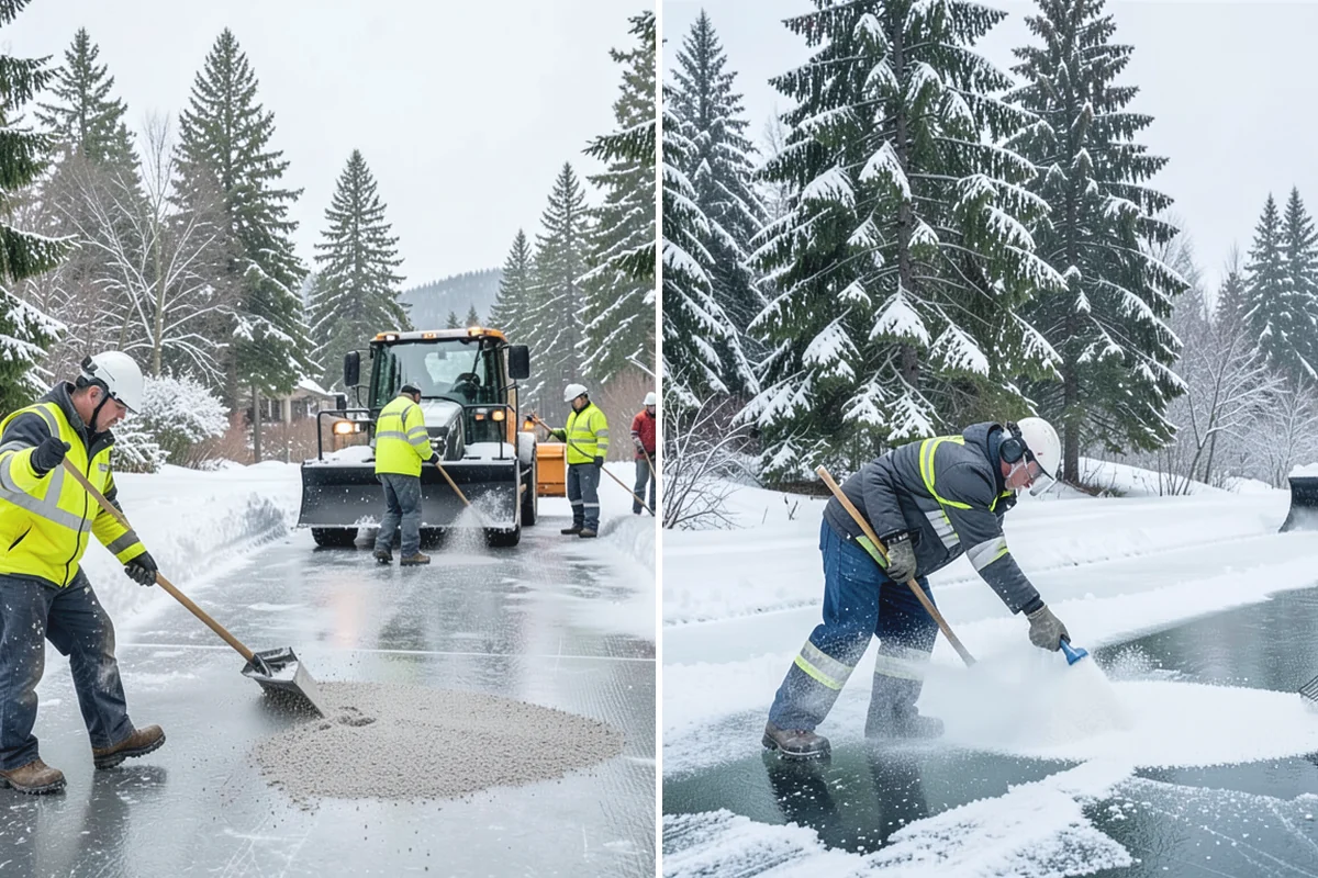 Brine Application in Wilkeson, Pierce County, WA - Track the forecast to time application ahead of freezing weather