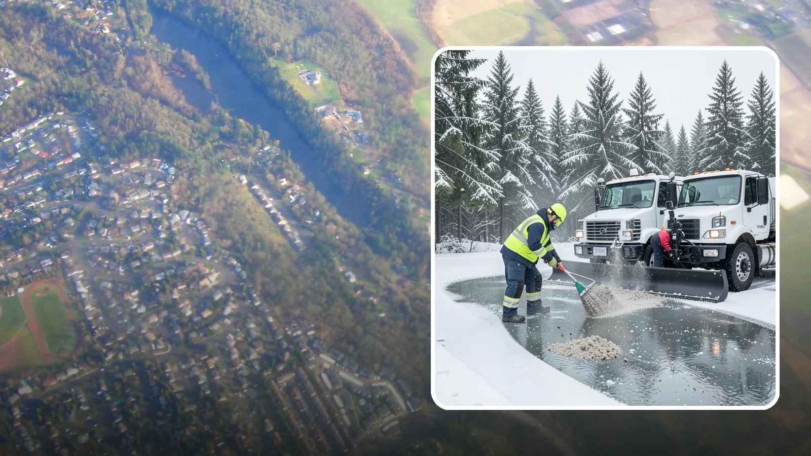 Brine Truck Service in Algona, King County, WA - Our brine trucks pre-treat surfaces with liquid deicer so ice never bonds in the first place.