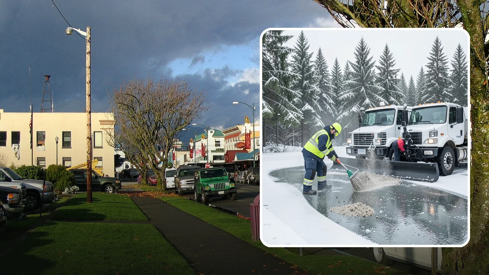 Brine Truck Service in Arlington, Snohomish County, WA - Our brine trucks pre-treat surfaces with liquid deicer so ice never bonds in the first place.
