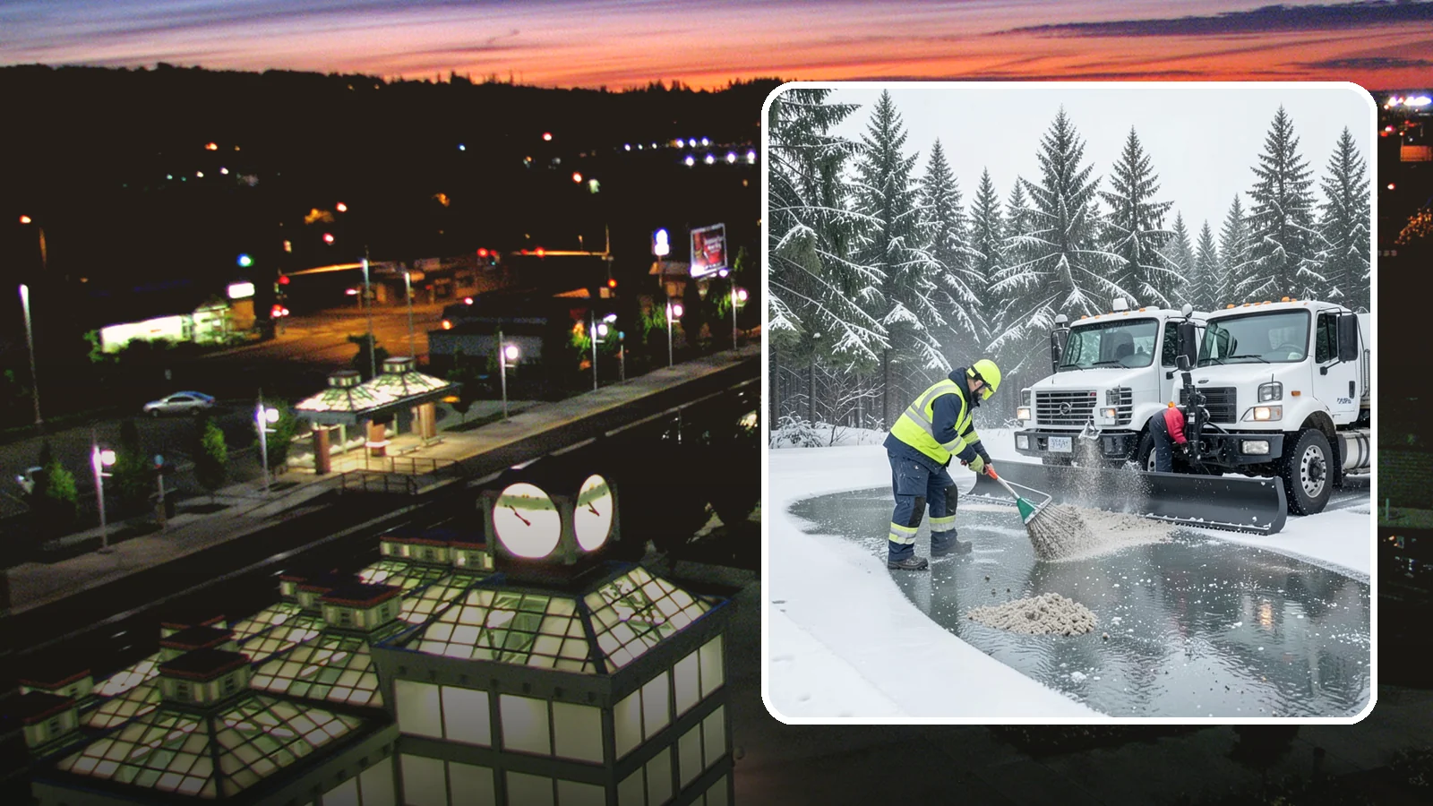 Brine Truck Service in Auburn, King County, WA - Our brine trucks pre-treat surfaces with liquid deicer so ice never bonds in the first place.