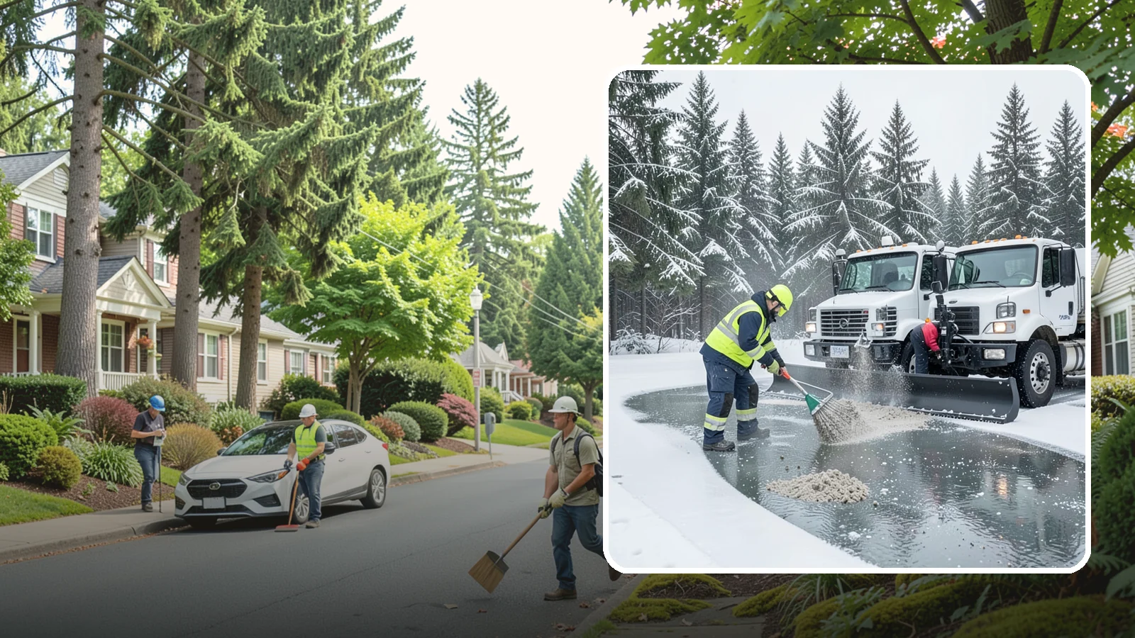 Brine Truck Service in Beaux Arts Village, King County, WA - Our brine trucks pre-treat surfaces with liquid deicer so ice never bonds in the first place.