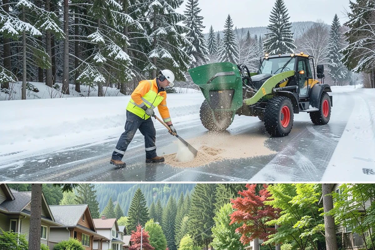 Brine Truck Service in Darrington, Snohomish County, WA - Brine truck pre-treatment is most valuable ahead of freezing-rain and refreeze events from December through February.