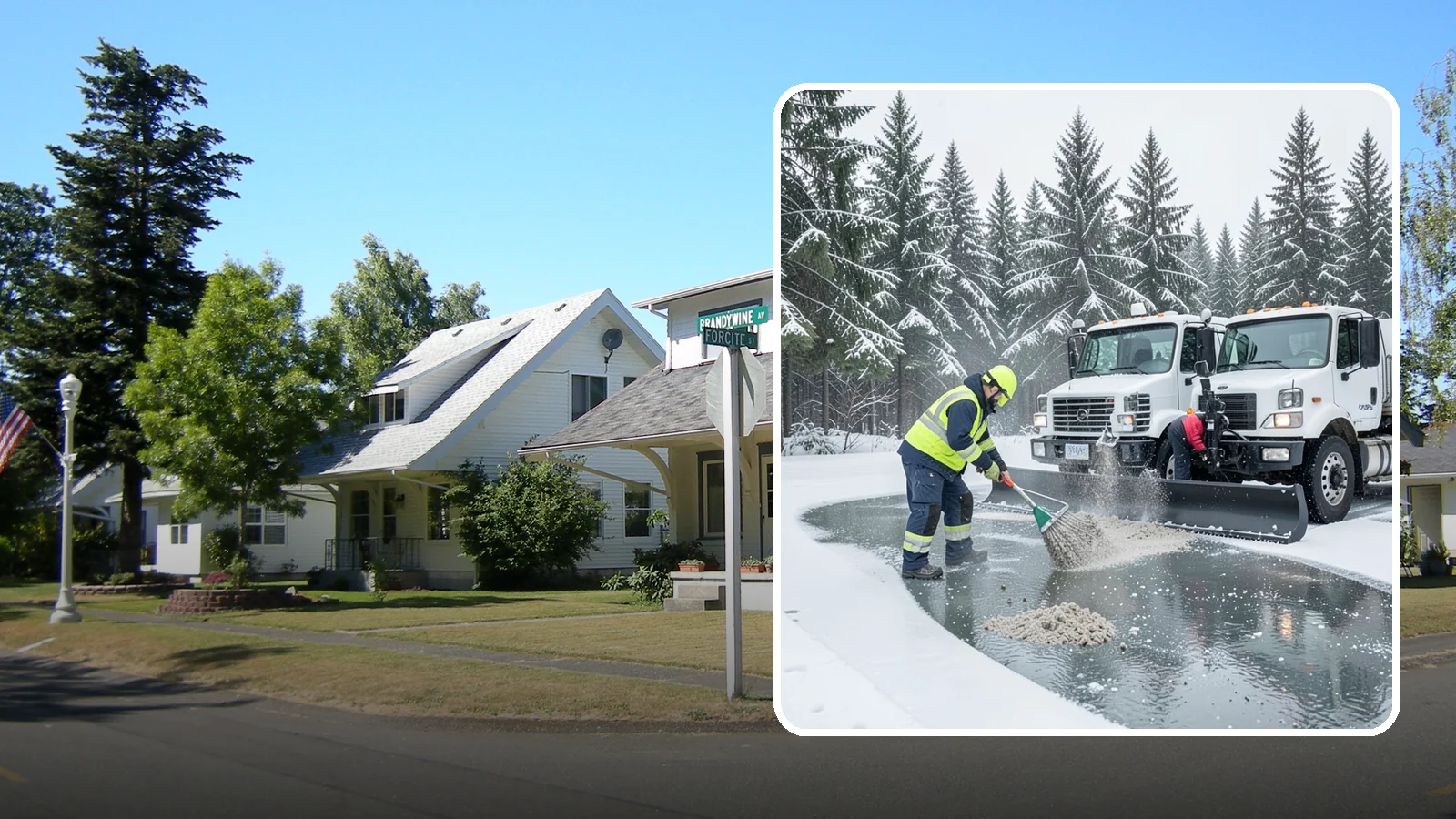 Brine Truck Service in DuPont, Pierce County, WA - Our brine trucks pre-treat surfaces with liquid deicer so ice never bonds in the first place.