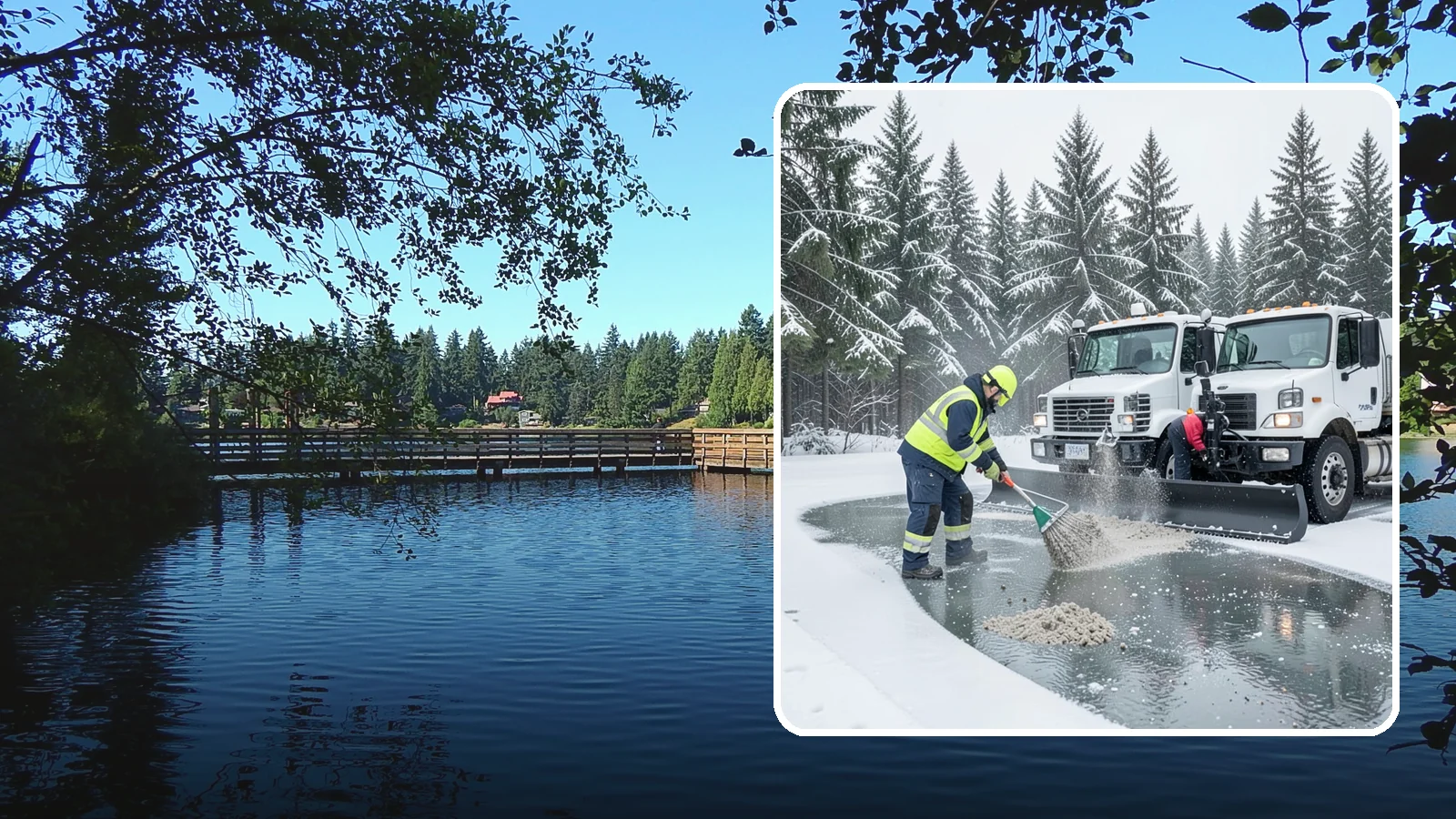 Brine Truck Service in Federal Way, King County, WA - Our brine trucks pre-treat surfaces with liquid deicer so ice never bonds in the first place.