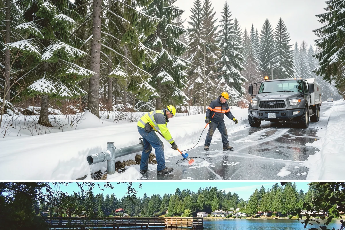 Brine Truck Service in Federal Way, King County, WA - Brine truck pre-treatment is most valuable ahead of freezing-rain and refreeze events from December through February.