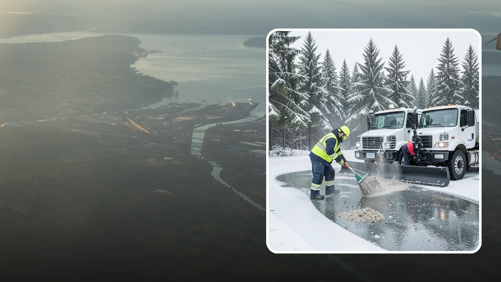 Brine Truck Service in Fife, Pierce County, WA - Our brine trucks pre-treat surfaces with liquid deicer so ice never bonds in the first place.