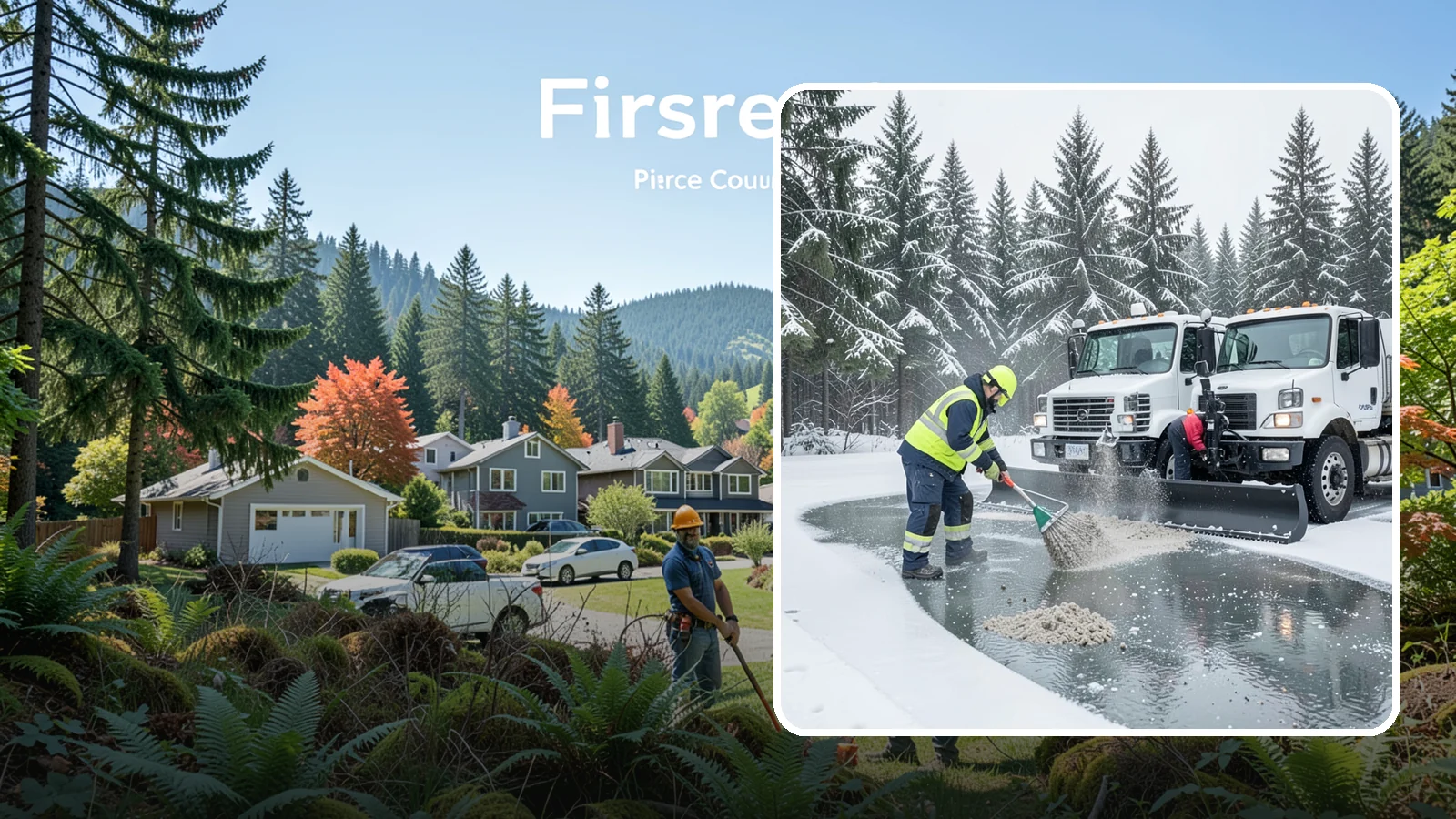 Brine Truck Service in Fircrest, Pierce County, WA - Our brine trucks pre-treat surfaces with liquid deicer so ice never bonds in the first place.