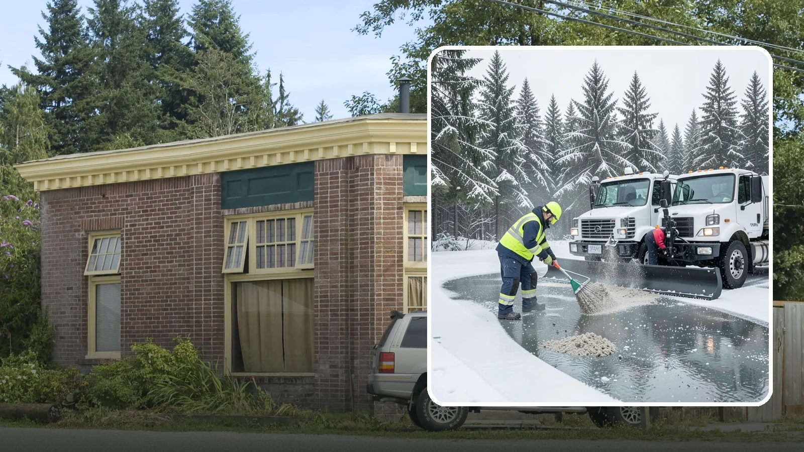 Brine Truck Service in Hamilton, Skagit County, WA - Our brine trucks pre-treat surfaces with liquid deicer so ice never bonds in the first place.