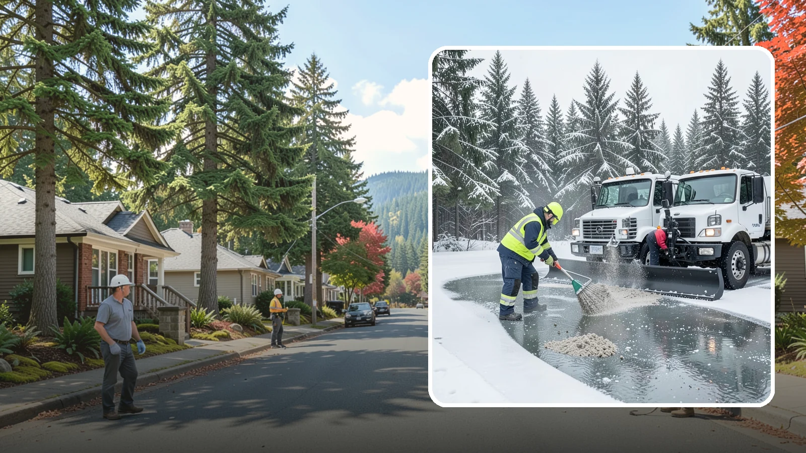 Brine Truck Service in Hunts Point, King County, WA - Our brine trucks pre-treat surfaces with liquid deicer so ice never bonds in the first place.