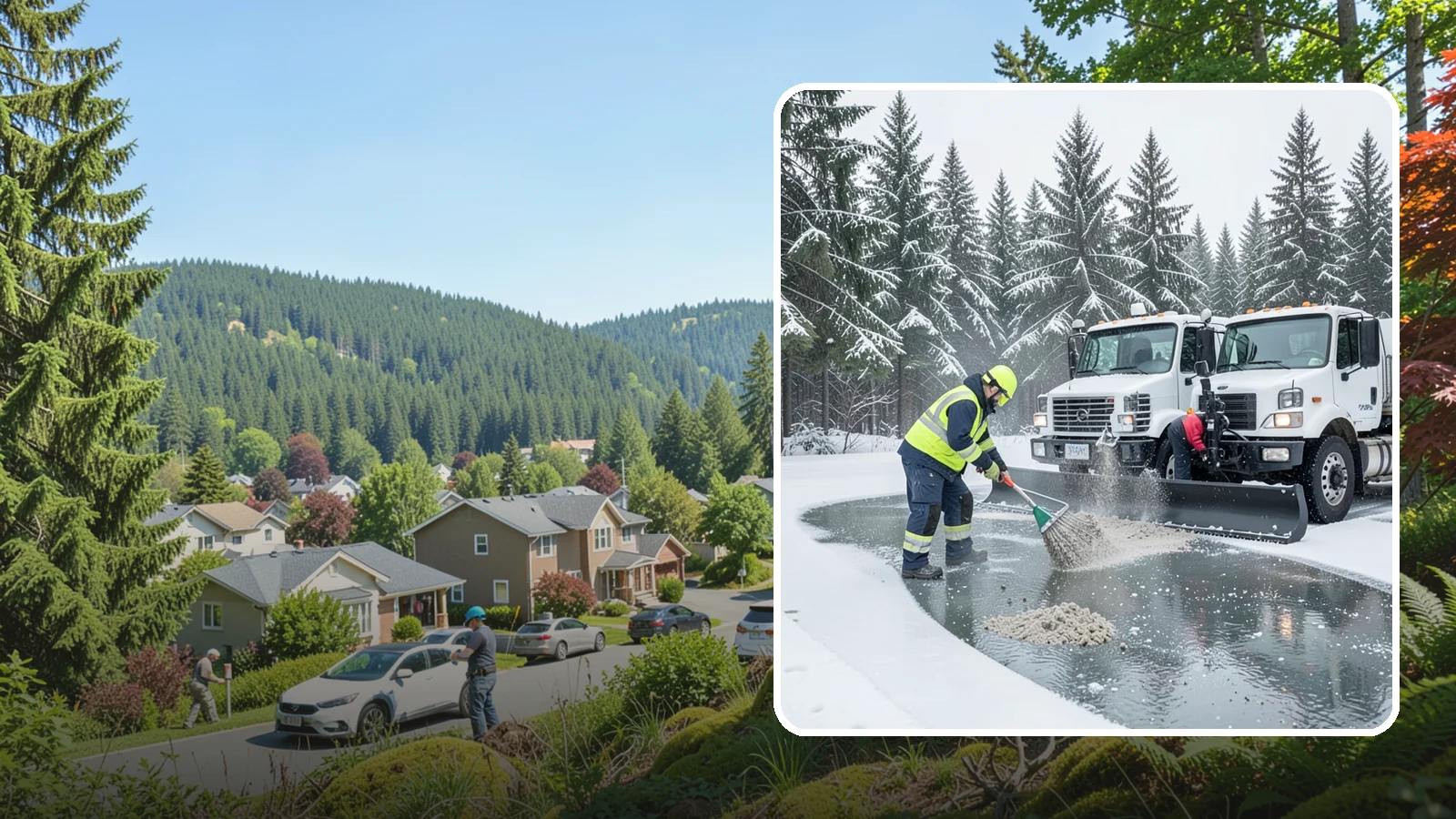 Brine Truck Service in Index, Snohomish County, WA - Our brine trucks pre-treat surfaces with liquid deicer so ice never bonds in the first place.