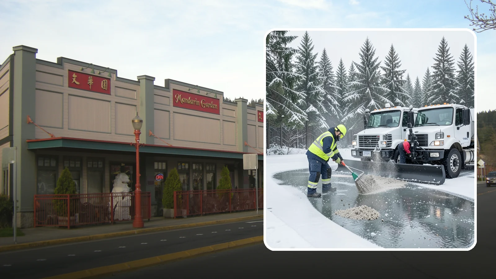 Brine Truck Service in Issaquah, King County, WA - Our brine trucks pre-treat surfaces with liquid deicer so ice never bonds in the first place.