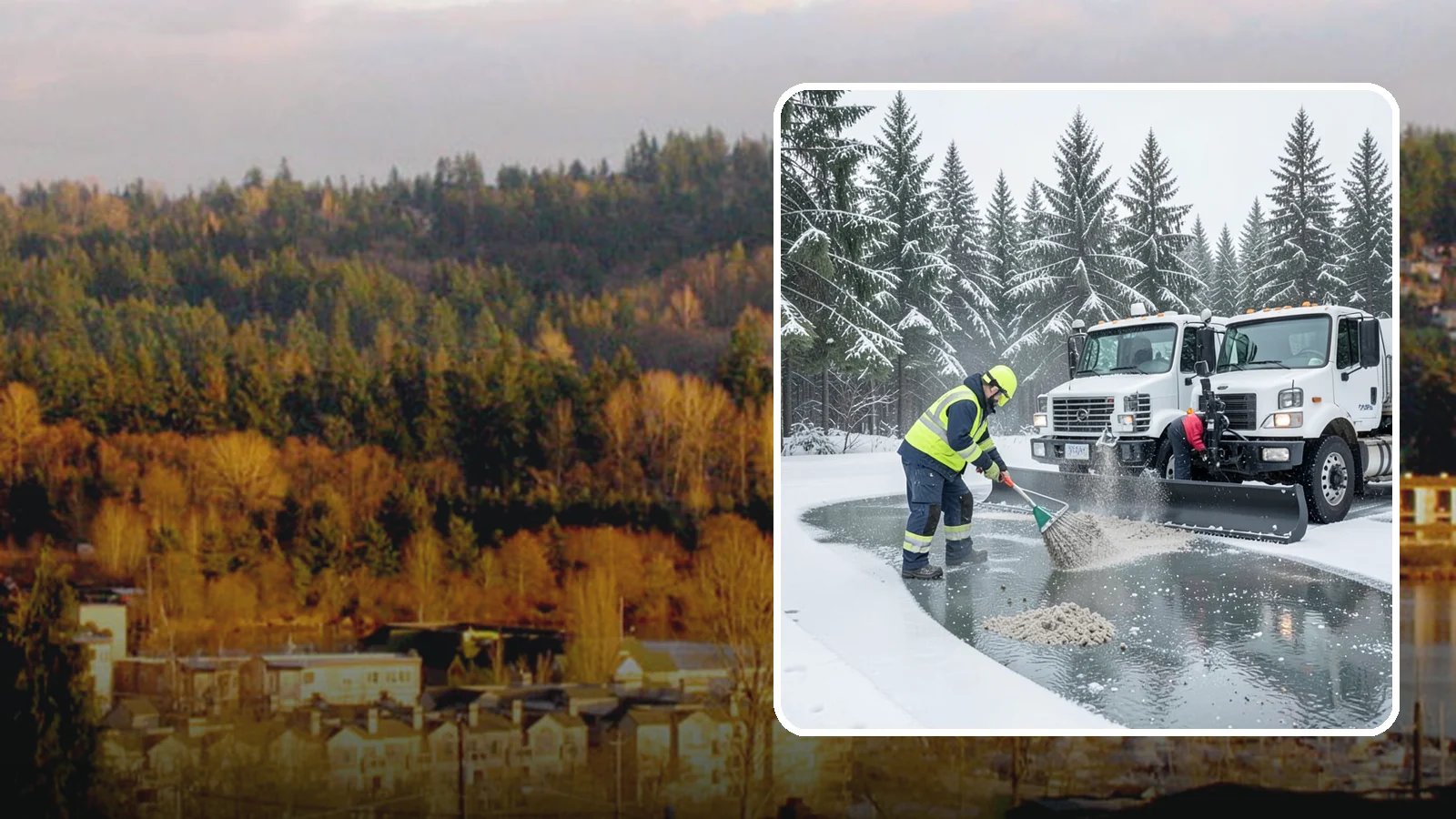 Brine Truck Service in Kenmore, King County, WA - Our brine trucks pre-treat surfaces with liquid deicer so ice never bonds in the first place.
