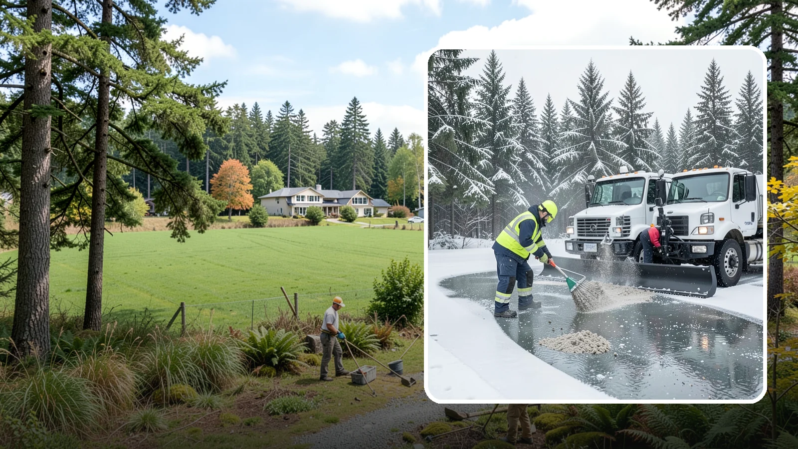 Brine Truck Service in Lyman, Skagit County, WA - Our brine trucks pre-treat surfaces with liquid deicer so ice never bonds in the first place.