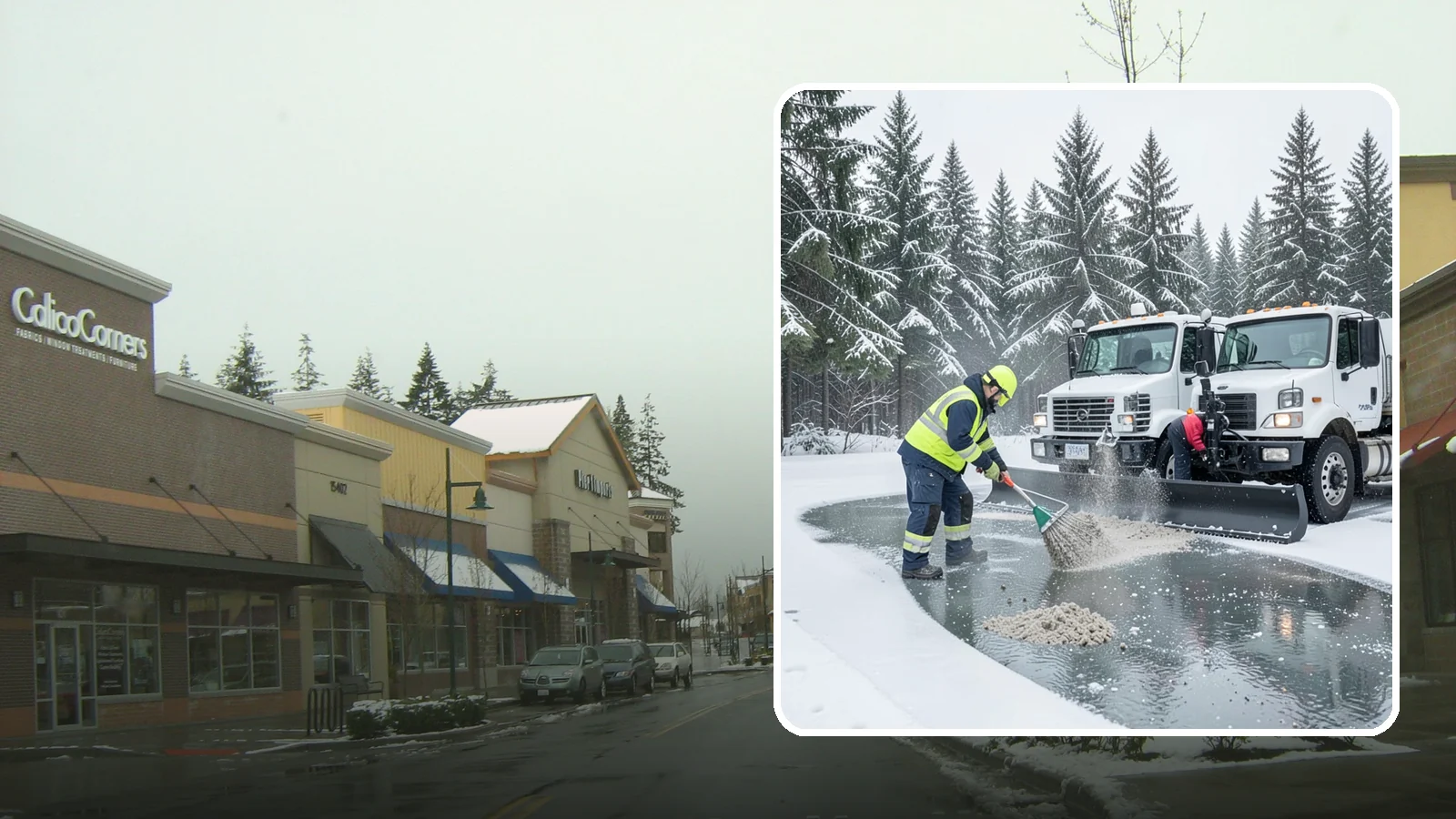 Brine Truck Service in Mill Creek, Snohomish County, WA - Our brine trucks pre-treat surfaces with liquid deicer so ice never bonds in the first place.