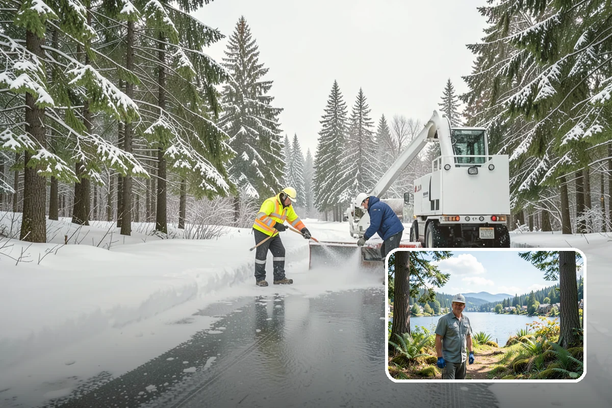 Brine Truck Service in Milton, King County, WA - Pre-storm anti-icing that stops ice from bonding