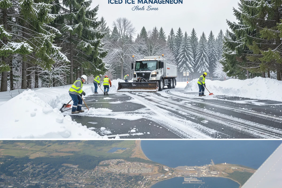 Brine Truck Service in Oak Harbor, Island County, WA - Brine truck pre-treatment is most valuable ahead of freezing-rain and refreeze events from December through February.