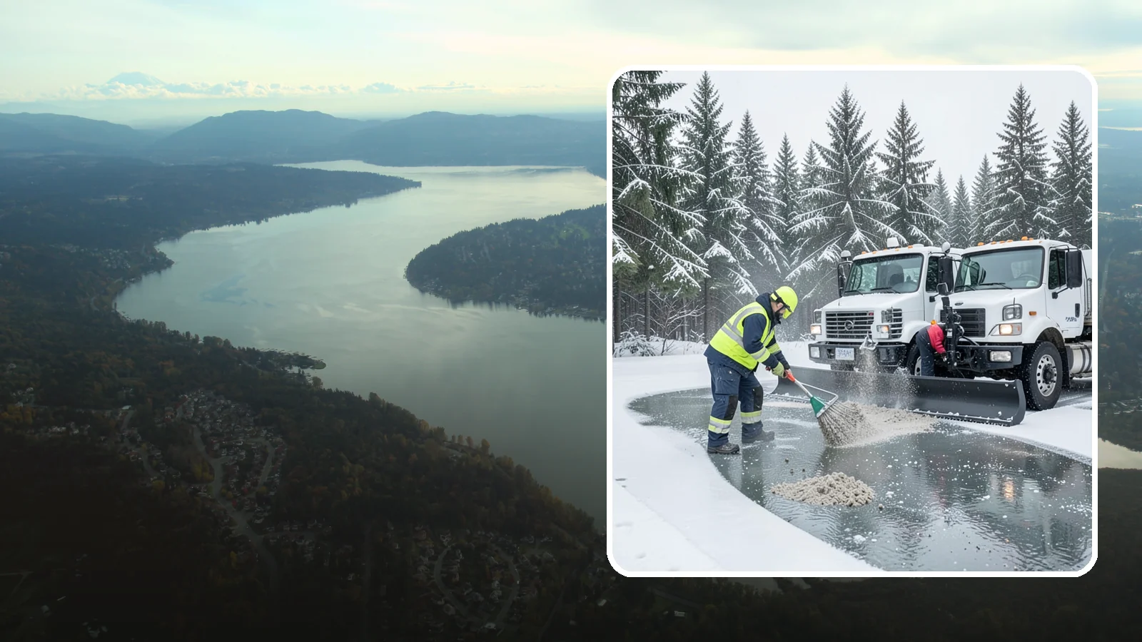 Brine Truck Service in Sammamish, King County, WA - Our brine trucks pre-treat surfaces with liquid deicer so ice never bonds in the first place.