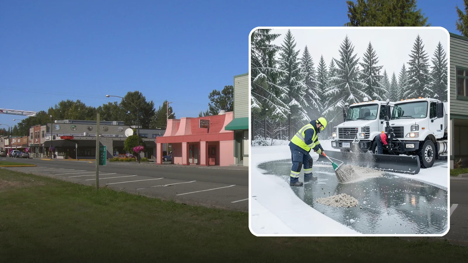Brine Truck Service in Snoqualmie, King County, WA - Our brine trucks pre-treat surfaces with liquid deicer so ice never bonds in the first place.