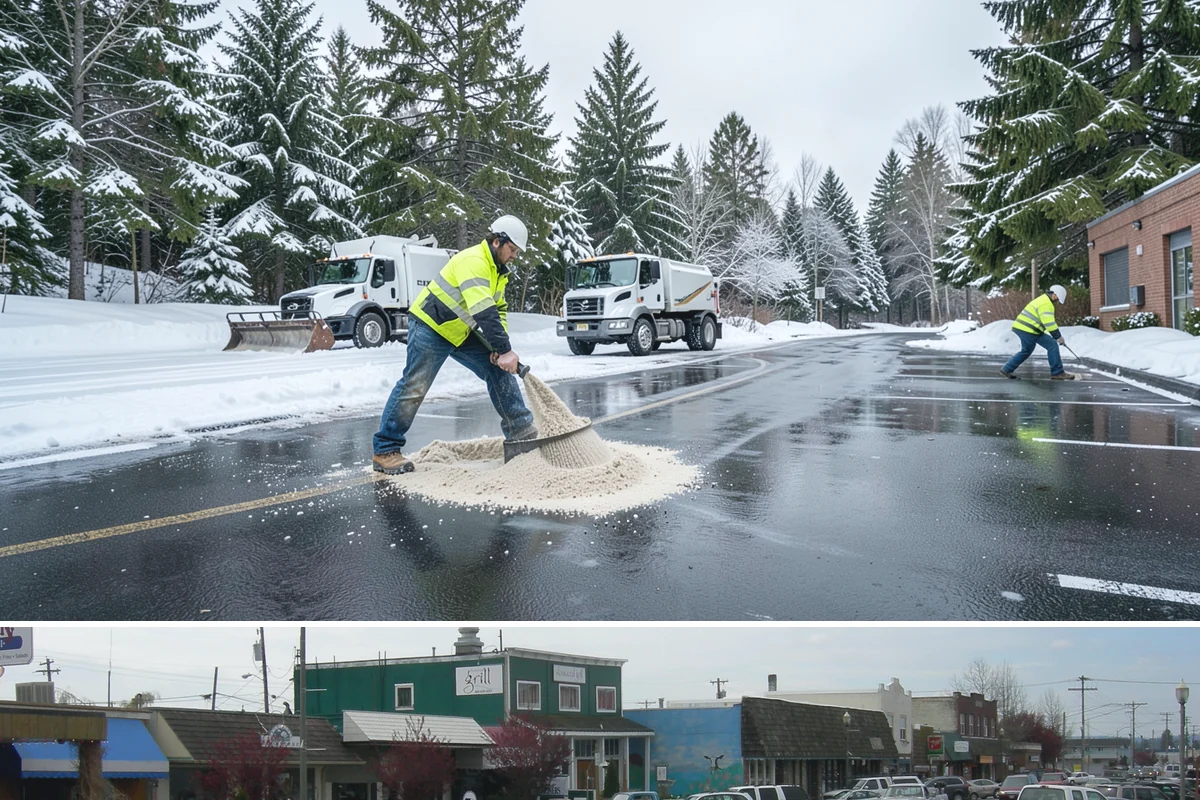 Brine Truck Service in Stanwood, Snohomish County, WA - Brine truck pre-treatment is most valuable ahead of freezing-rain and refreeze events from December through February.