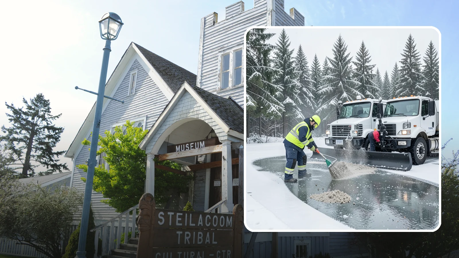 Brine Truck Service in Steilacoom, Pierce County, WA - Our brine trucks pre-treat surfaces with liquid deicer so ice never bonds in the first place.