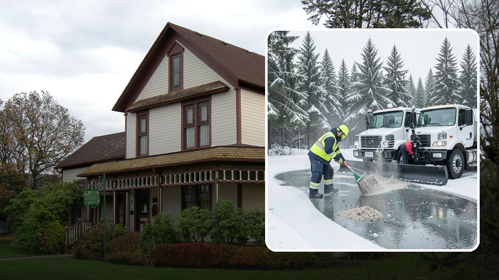 Brine Truck Service in Sumner, Pierce County, WA - Our brine trucks pre-treat surfaces with liquid deicer so ice never bonds in the first place.