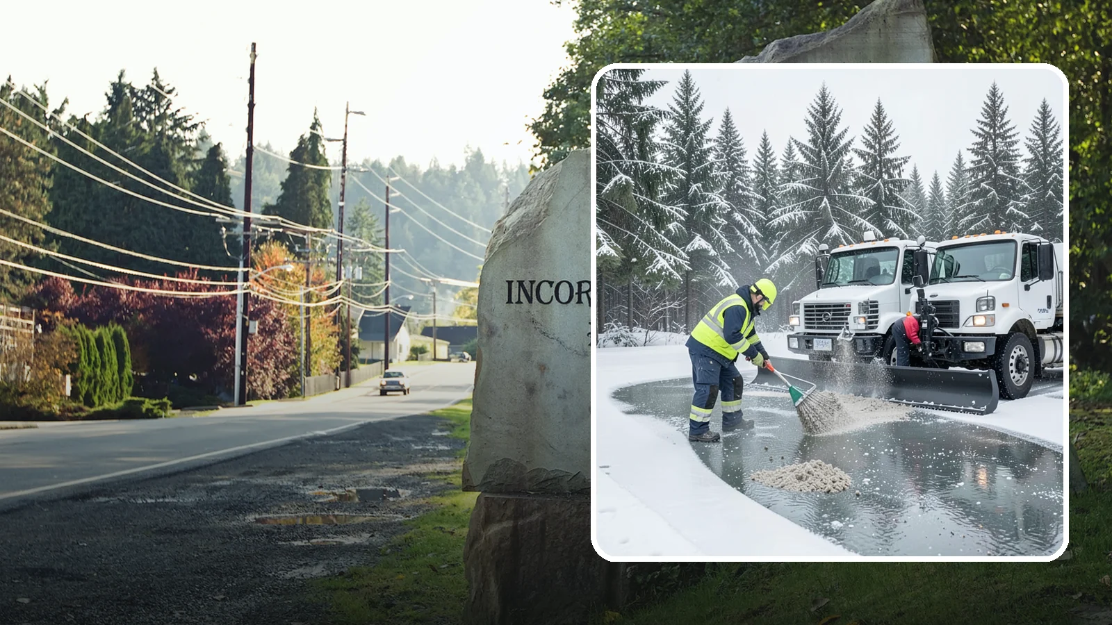 Brine Truck Service in Wilkeson, Pierce County, WA - Our brine trucks pre-treat surfaces with liquid deicer so ice never bonds in the first place.