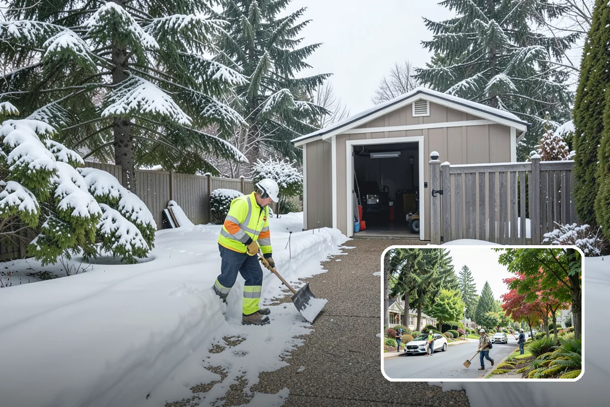 Building Entrance Clearing in Beaux Arts Village, King County, WA - Secures the highest-traffic point on the property