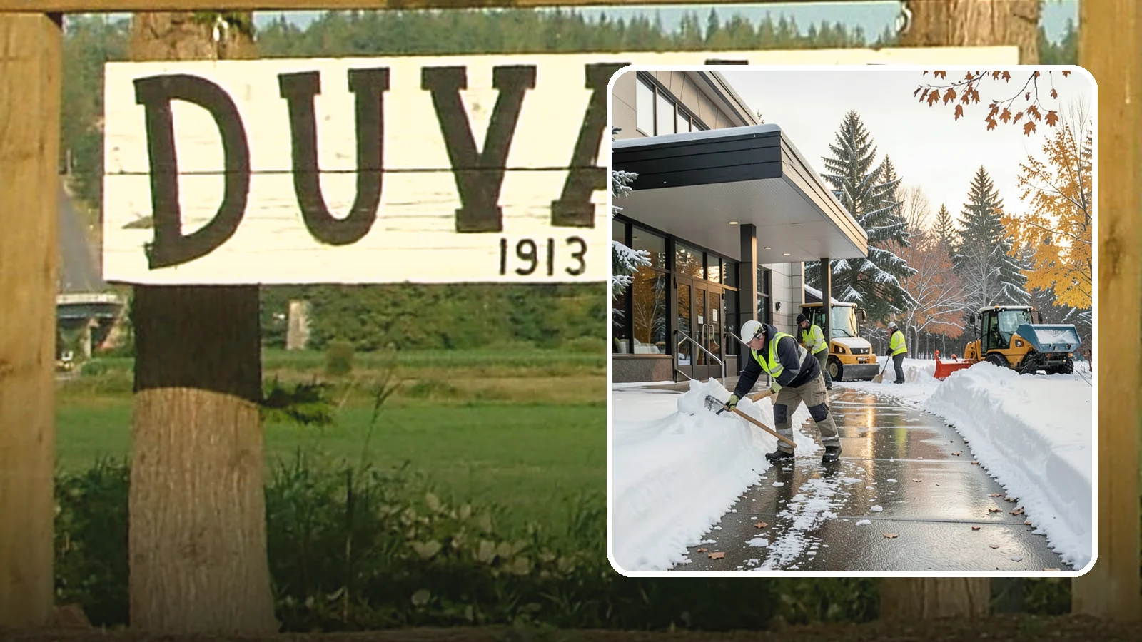 Building Entrance Clearing in Duvall, King County, WA - We clear building entrances and their approaches so everyone can enter safely during Western Washington snow and ice.